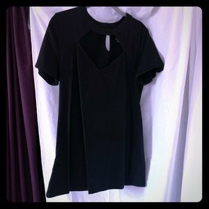 Black cutout top.